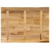 Dessus de table bord vivant 90x60x2,5 cm bois de manguier brut 560652560652