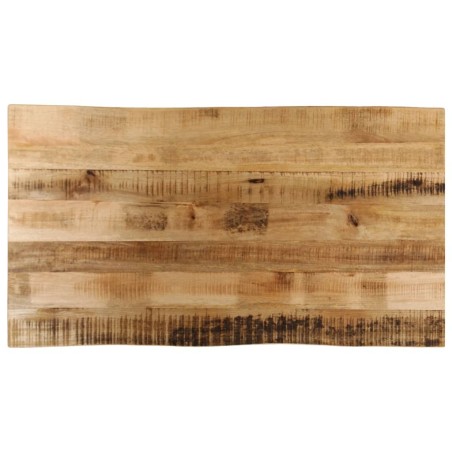 Dessus de table bord vivant 100x60x2,5 cm bois de manguier brut 560653560653