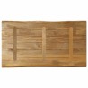 Dessus de table bord vivant 100x60x2,5 cm bois de manguier brut 560653560653