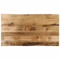 Dessus de table bord vivant 110x60x2,5 cm bois de manguier brut 560654560654