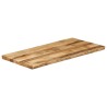 Dessus de table bord vivant 110x60x2,5 cm bois de manguier brut 560654560654