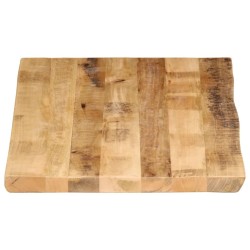 Dessus de table bord vivant 110x60x2,5 cm bois de manguier brut 560654560654