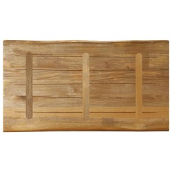 Dessus de table bord vivant 110x60x2,5 cm bois de manguier brut 560654560654