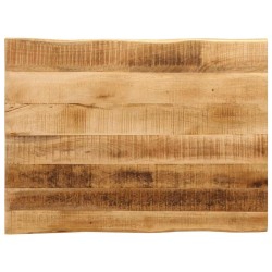 Dessus de table bord vivant 80x60x2,5 cm bois de manguier brut 560655560655