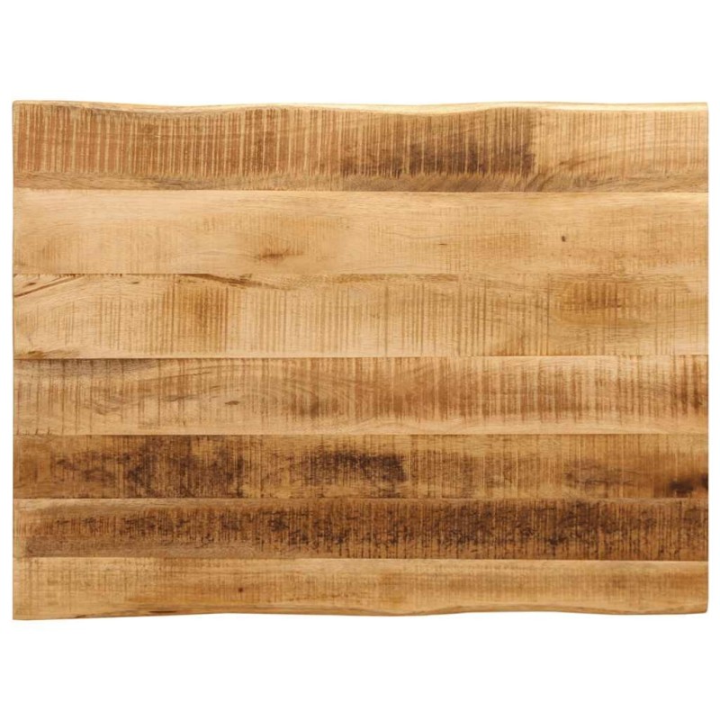 Dessus de table bord vivant 80x60x2,5 cm bois de manguier brut 560655560655