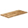 Dessus de table bord vivant 120x60x2,5 cm bois de manguier brut 560656560656