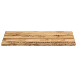 Dessus de table bord vivant 120x60x2,5 cm bois de manguier brut 560656560656