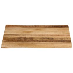 Dessus de table bord vivant 80x80x2,5 cm bois de manguier brut 560657560657
