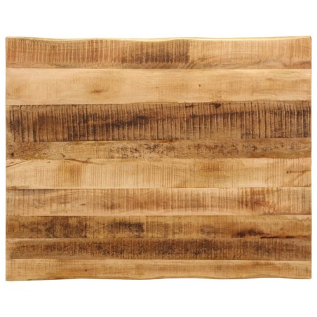 Dessus de table bord vivant 90x80x2,5 cm bois de manguier brut 560658560658