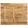 Dessus de table bord vivant 90x80x2,5 cm bois de manguier brut 560658560658