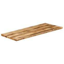 Dessus de table bord vivant 140x60x2,5 cm bois de manguier brut 560659560659