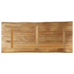 Dessus de table bord vivant 140x60x2,5 cm bois de manguier brut 560659560659