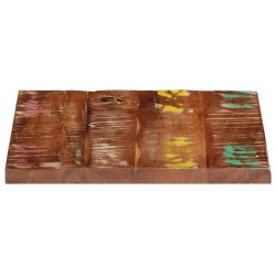 Dessus de table 60x60x2,5 cm carré bois massif de récupération 560664560664
