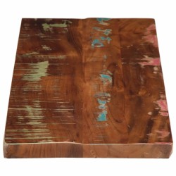 Dessus de table 80x40x3,8 cm rectangulaire bois massif récupéré 560678560678