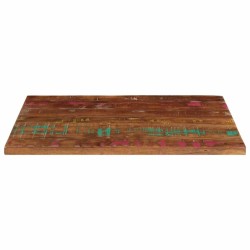 Dessus de table 70x50x2,5 cm rectangulaire bois massif récupéré 560684560684