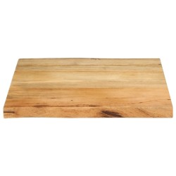 Dessus de table 40x40x3,8 cm bord vivant bois massif manguier 560692560692