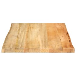Dessus de table 40x40x3,8 cm bord vivant bois massif manguier 560692560692