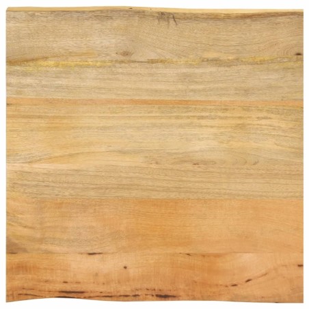 Dessus de table 80x80x2,5 cm bord vivant bois massif manguier 560701560701