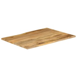 Dessus de table 90x80x2,5 cm bord vivant bois massif manguier 560702560702
