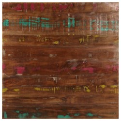 Dessus de table 70x70x1,5 cm carré bois massif de récupération 560706560706