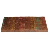 Dessus de table 70x70x1,5 cm carré bois massif de récupération 560706560706