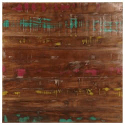 Dessus de table 80x80x2,5 cm carré bois massif de récupération 560715560715