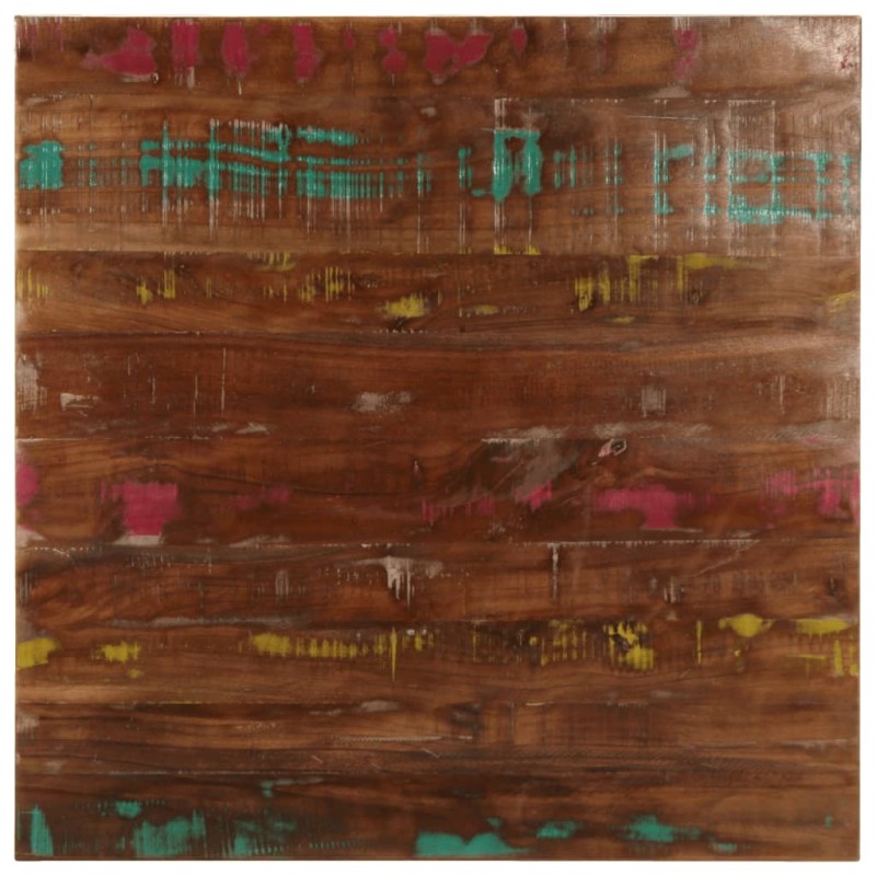 Dessus de table 80x80x2,5 cm carré bois massif de récupération 560715560715