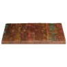Dessus de table 80x80x2,5 cm carré bois massif de récupération 560715560715
