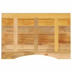 Dessus de bureau avec courbe 90x60x2,5 cm manguier massif brut 560723560723