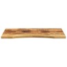 Dessus de bureau avec courbe 100x50x2,5 cm manguier massif brut 560724560724