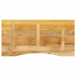 Dessus de bureau avec courbe 120x50x2,5 cm manguier massif brut 560726560726