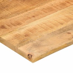 Dessus de bureau avec courbe 140x50x2,5 cm manguier massif brut 560727560727