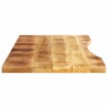 Dessus de bureau avec courbe 160x50x2,5 cm manguier massif brut 560728560728