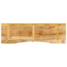 Dessus de bureau avec courbe 160x50x2,5 cm manguier massif brut 560728560728