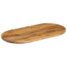 Dessus de table 110x50x3,8 cm ovale bois massif de manguier 560734560734