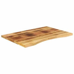 Dessus de bureau avec courbe 80x50x2,5 cm manguier massif brut 560738560738