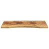 Dessus de bureau avec courbe 80x50x2,5 cm manguier massif brut 560738560738