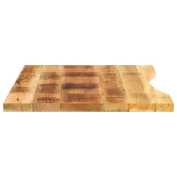 Dessus de bureau avec courbe 90x50x2,5 cm manguier massif brut 560739560739