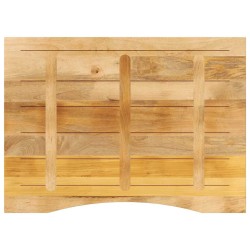Dessus de bureau avec courbe 100x80x2,5 cm manguier massif brut 560740560740