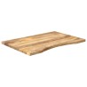 Dessus de bureau avec courbe 90x50x2,5 cm manguier massif brut 560741560741