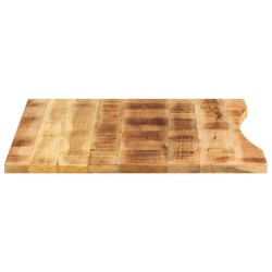 Dessus de bureau avec courbe 110x80x2,5 cm manguier massif brut 560742560742