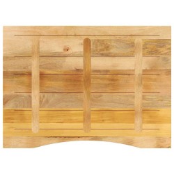 Dessus de bureau avec courbe 110x80x2,5 cm manguier massif brut 560742560742