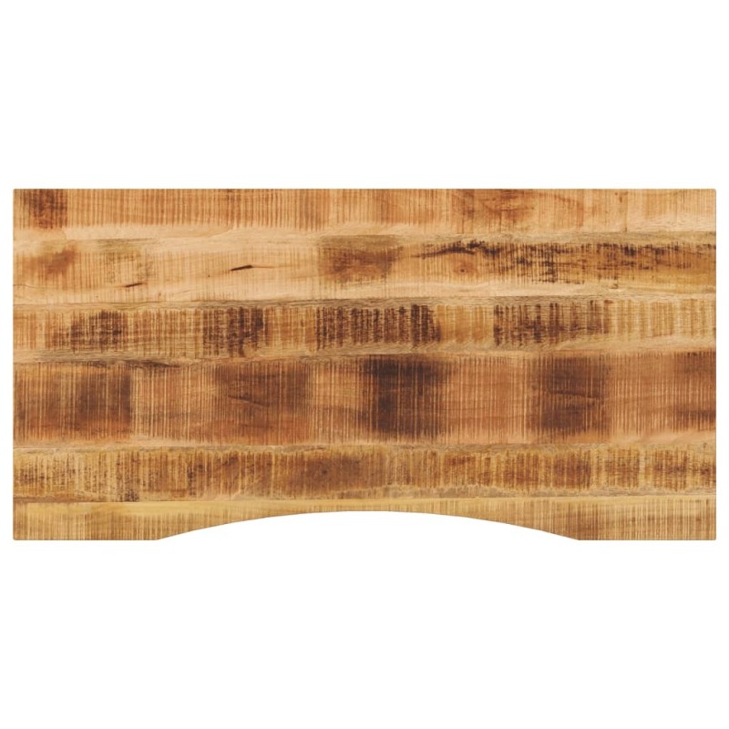 Dessus de bureau avec courbe 120x60x2,5 cm manguier massif brut 560743560743