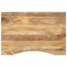 Dessus de bureau avec courbe 80x50x2,5 cm manguier massif brut 560744560744