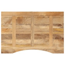 Dessus de bureau avec courbe 100x50x2,5 cm manguier massif brut 560745560745