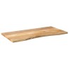 Dessus de bureau avec courbe 110x50x2,5 cm manguier massif brut 560746560746