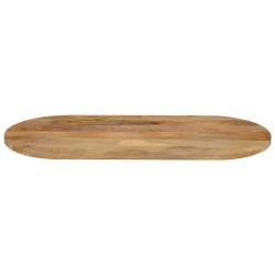 Dessus de table 100x50x3,8 cm ovale bois massif de manguier 560751560751