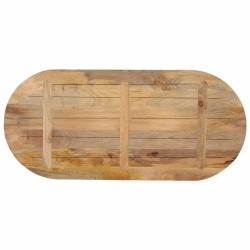 Dessus de table 100x50x3,8 cm ovale bois massif de manguier 560751560751