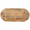 Dessus de table 100x50x3,8 cm ovale bois massif de manguier 560751560751
