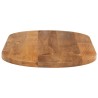 Dessus de table 120x60x2,5 cm ovale bois massif de manguier 560755560755